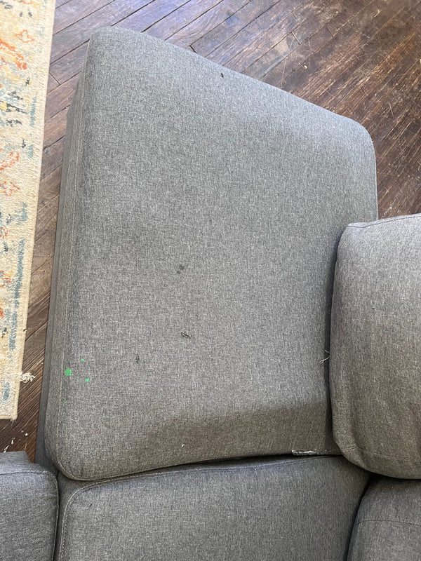 FREE DELIVERY! 🚚 - Dark Gray Modern Sectional Couch with Chaise Cozy Couple