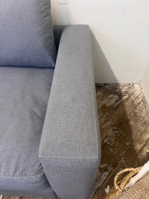 FREE DELIVERY! 🚚- Blueish Gray Modern Sectional Couch with Chaise Cozy Couple