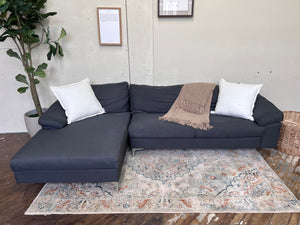 FREE DELIVERY! 🚚 - Modern Blueish Gray Sectional Couch with Chaise