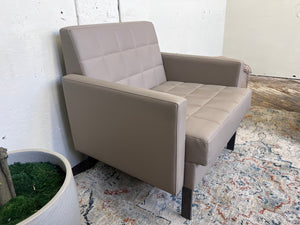 FREE DELIVERY! 🚚  - Tannish Gray Modular “Steelcase Coalesse COMFLA1” Genuine Leather Club Chairs