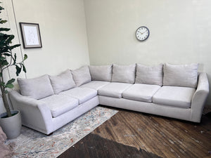 FREE DELIVERY! 🚚 - Eggshell White Sectional Couch