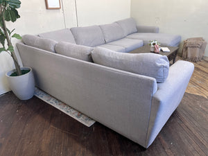 FREE DELIVERY! 🚚 - Blueish Light Gray U Sectional Couch with Chaise