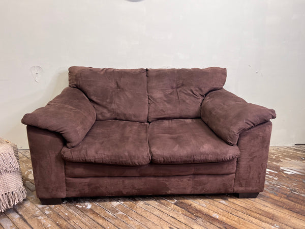 FREE DELIVERY! 🚚 - Chocolate Brown Microfiber 3 Seater Couch & Loveseat Set