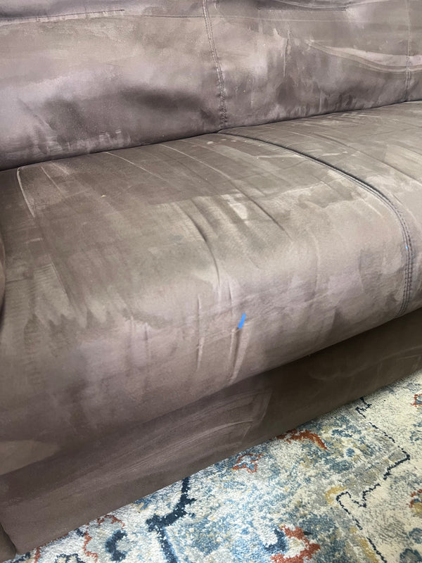 FREE DELIVERY! 🚚 - Brown Microfiber 3 Seater Couch Cozy Couple