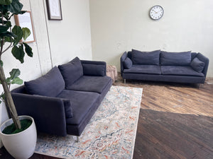 FREE DELIVERY! 🚚 - IKEA Soderhamn Modern Navy Blue Couch Set Cozy Couple
