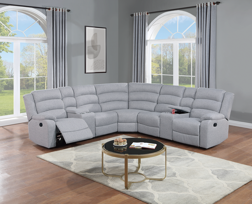(Brand New) "Paul" Modern Tufted Reclining 3-Piece L Sectional Couch