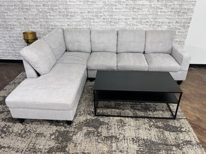 FREE DELIVERY - Light Gray Modern Sectional Couch