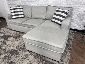 FREE DELIVERY! 🚚 - Bob’s Furniture “Playscape” Gray Sleeper Sectional Couch with Storage Cozy Couple
