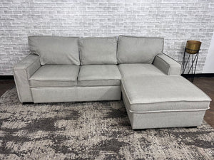 FREE DELIVERY! 🚚 - Bob’s Furniture “Playscape” Gray Sleeper Sectional Couch with Storage Cozy Couple