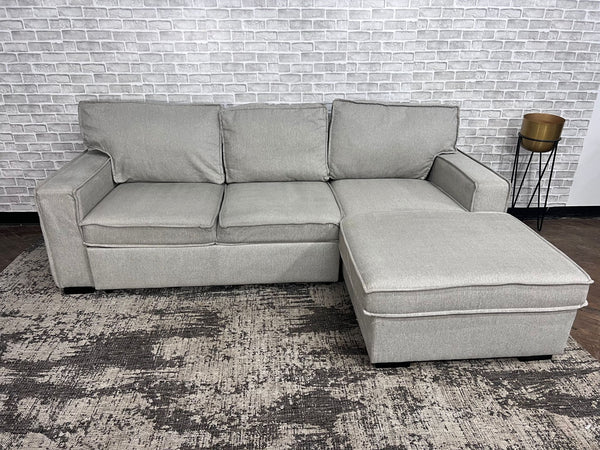 FREE DELIVERY! 🚚 - Bob’s Furniture “Playscape” Gray Sleeper Sectional Couch with Storage Cozy Couple