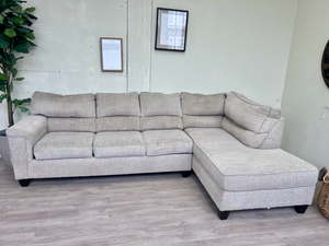 FREE DELIVERY! 🚚 - Bernie & Phyl’s Cream Tufted Sectional Couch with Chaise