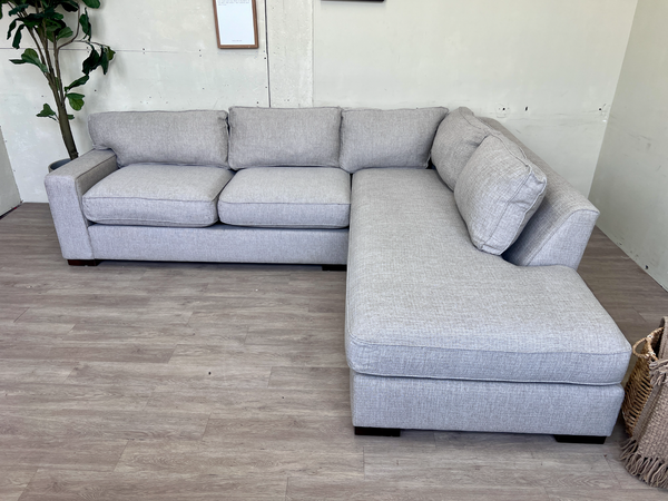 FREE DELIVERY! 🚚 - Boston Interiors Tannish Gray Modern Sectional Couch with Chaise