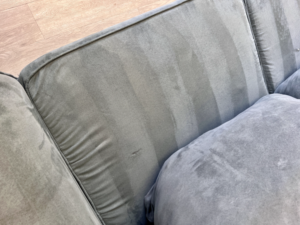 FREE DELIVERY! 🚚 - Bob’s Furniture Grayish Blue Microfiber Modern Sectional Couch with Chaise