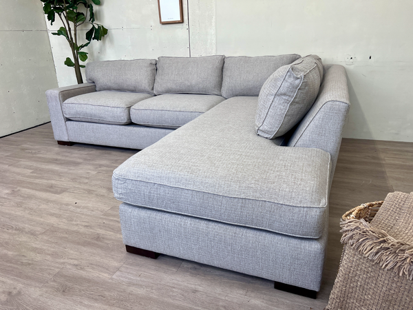 FREE DELIVERY! 🚚 - Boston Interiors Tannish Gray Modern Sectional Couch with Chaise