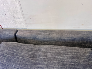 FREE DELIVERY! 🚚 - West Elm Grayish Blue Deep-Seated Modern Sectional Couch with Chaise