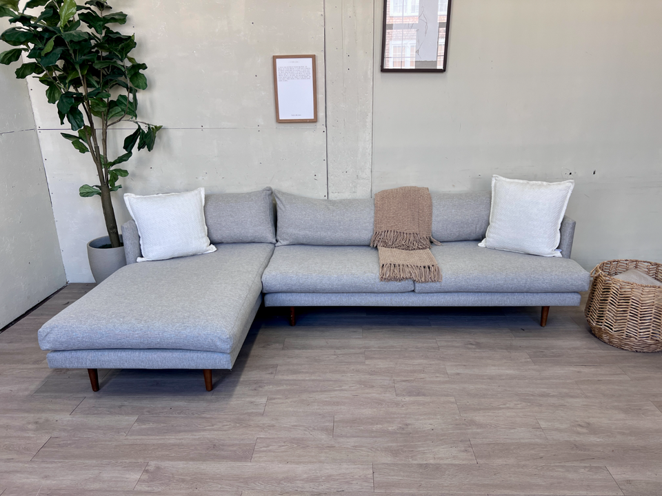 FREE DELIVERY! 🚚 - Article “Burrard” Seasalt Gray MCM Sectional Couch with Chaise