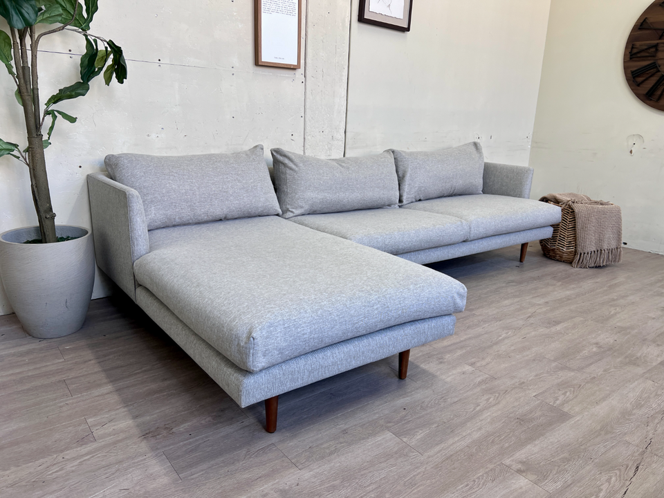 FREE DELIVERY! 🚚 - Article “Burrard” Seasalt Gray MCM Sectional Couch with Chaise