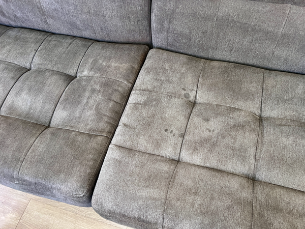 FREE DELIVERY! 🚚 - Gray Modular Modern Tufted Sectional Couch with Chaise & Ottoman Set