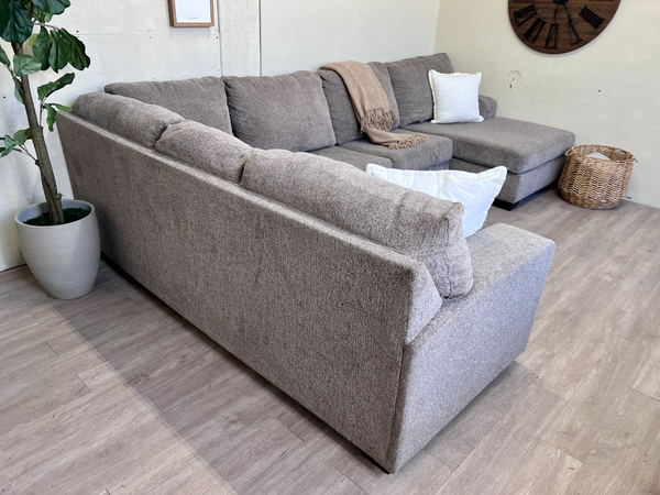 FREE DELIVERY! 🚚 - Bernie & Phyl’s Brownish Gray Modern U Sectional Couch with Chaise