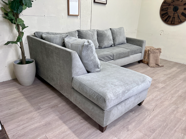 FREE DELIVERY! 🚚 Greenish Gray Modern Sectional Couch with Chaise   Amount: