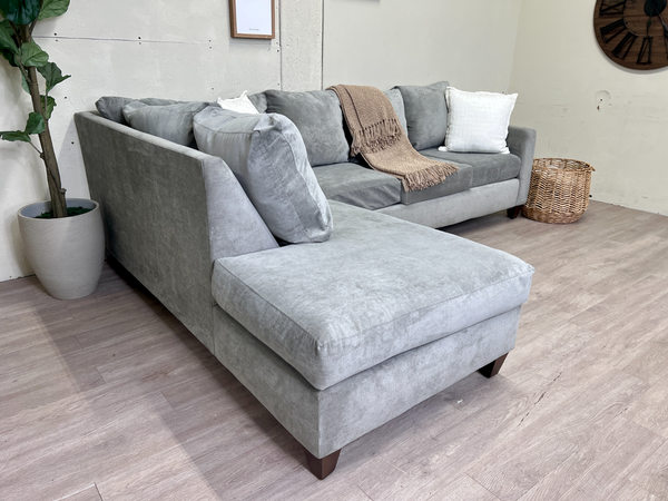 FREE DELIVERY! 🚚 Greenish Gray Modern Sectional Couch with Chaise   Amount: