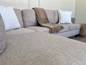 FREE DELIVERY! 🚚 - Beige Modern Sectional Couch with Chaise