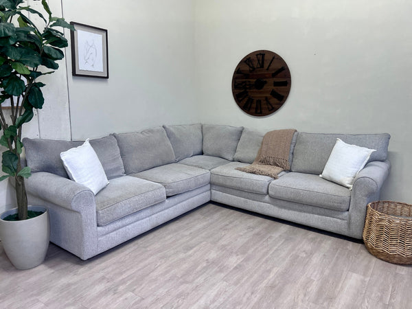 WE DELIVER! 🚚 - Eggshell Modern Sectional Couch