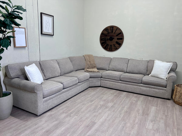 WE DELIVER! 🚚 - Rowe Furniture Cream Modern Sectional Couch