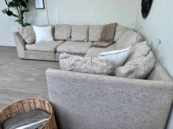 WE DELIVER! 🚚 - Bahaus Cream Modular Deep-Seated L Sectional Couch