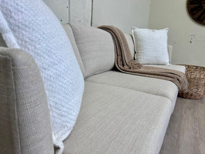 WE DELIVER! 🚚 - Cream MCM Deep-Seated Sofa Couch