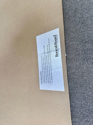 WE DELIVER! 🚚 - Room & Board “Jasper” Gray MCM L Sectional Couch with Chaise