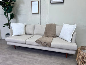WE DELIVER! 🚚 - Cream MCM Deep-Seated Sofa Couch