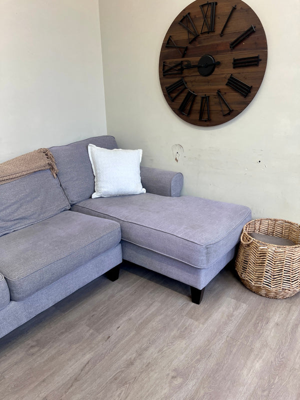 WE DELIVER! 🚚 - Boston Interiors Light Gray Modern U Sectional Couch with Chaise - The Cozy Collection