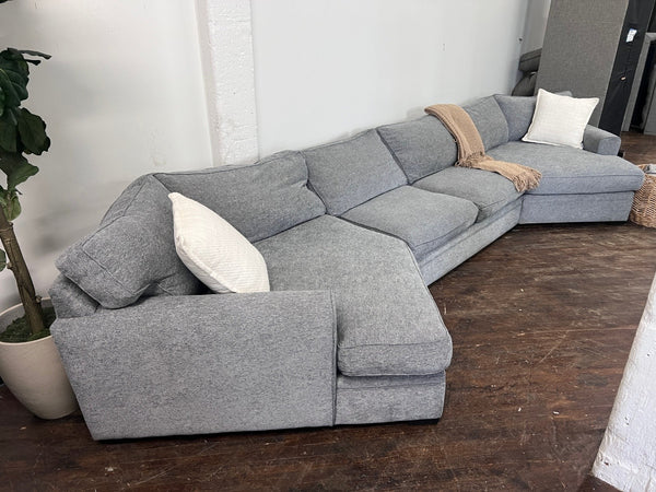 Jonathan Louis “Artemis” 3pc Gray Modern Dual Cuddle Corner U Sectional Couch