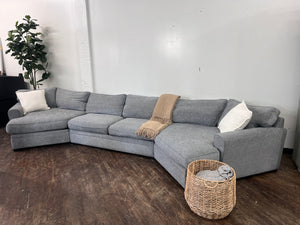 Jonathan Louis “Artemis” 3pc Gray Modern Dual Cuddle Corner U Sectional Couch