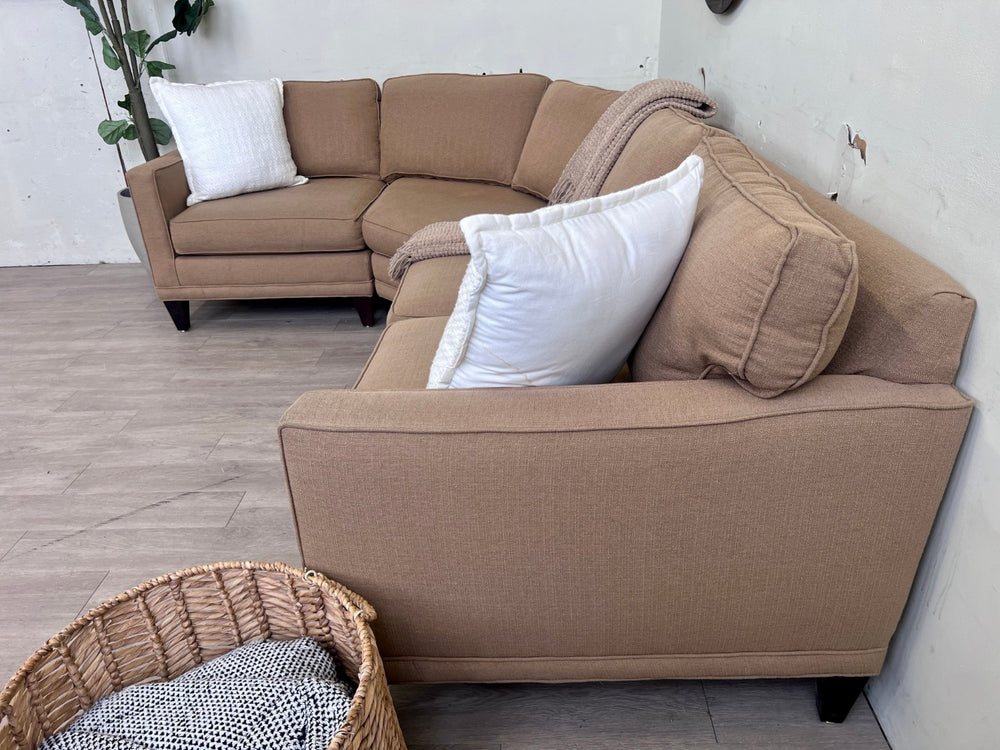Rowe Furniture Mustard MCM 3pc L Sectional Couch