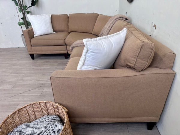 Rowe Furniture Mustard MCM 3pc L Sectional Couch
