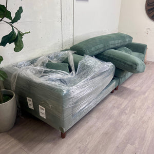 Like New "Assel" 116'' Corduroy Sofa