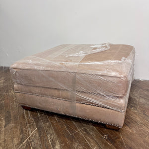 Bernhardt "Grandview" Leather Ottoman