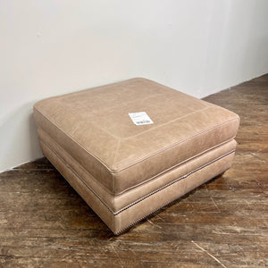Bernhardt "Grandview" Leather Ottoman