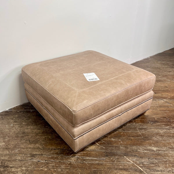 Bernhardt "Grandview" Leather Ottoman