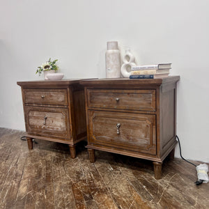 "Rahul" 28'' Tall 2 - Drawer Nightstand with USB in Brown