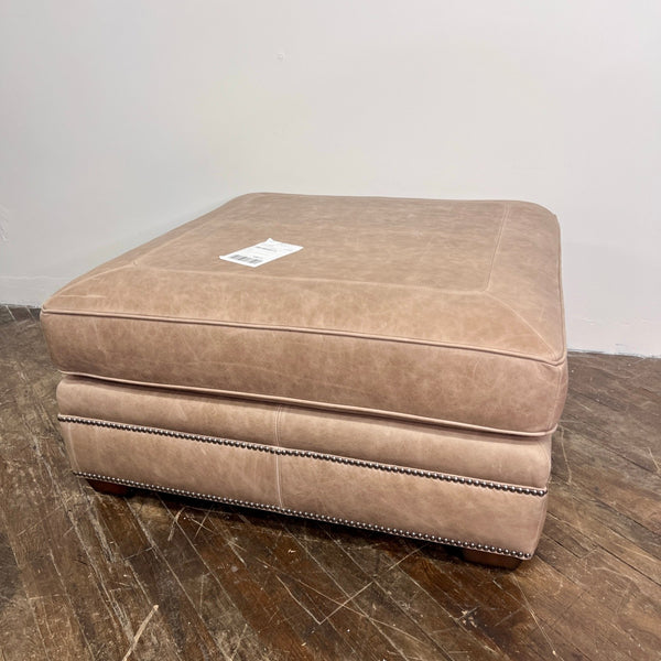 Bernhardt "Grandview" Leather Ottoman
