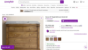 "Garza" 42" Single Bathroom Vanity Set