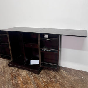 Rustic Hardwood Wine Console
