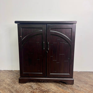 Rustic Hardwood Wine Console