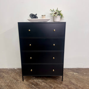"Julina" Iron 28'' W 4 - Drawer Dresser