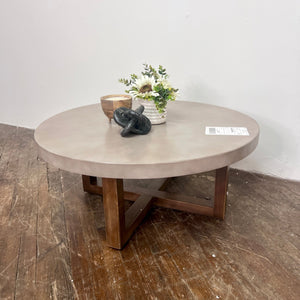 Vintage coffee table with smooth rounded edges