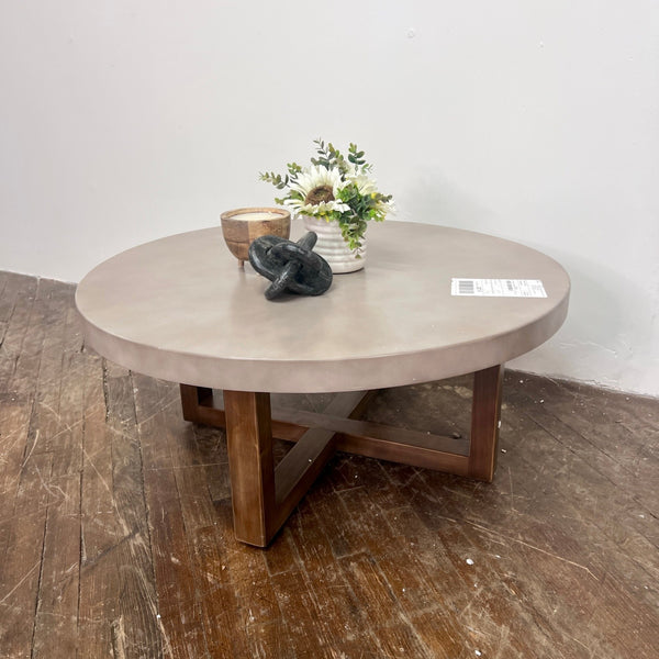 Vintage coffee table with smooth rounded edges