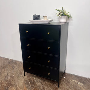 "Julina" Iron 28'' W 4 - Drawer Dresser